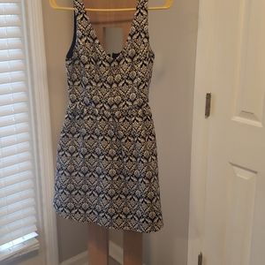 Blue print dress